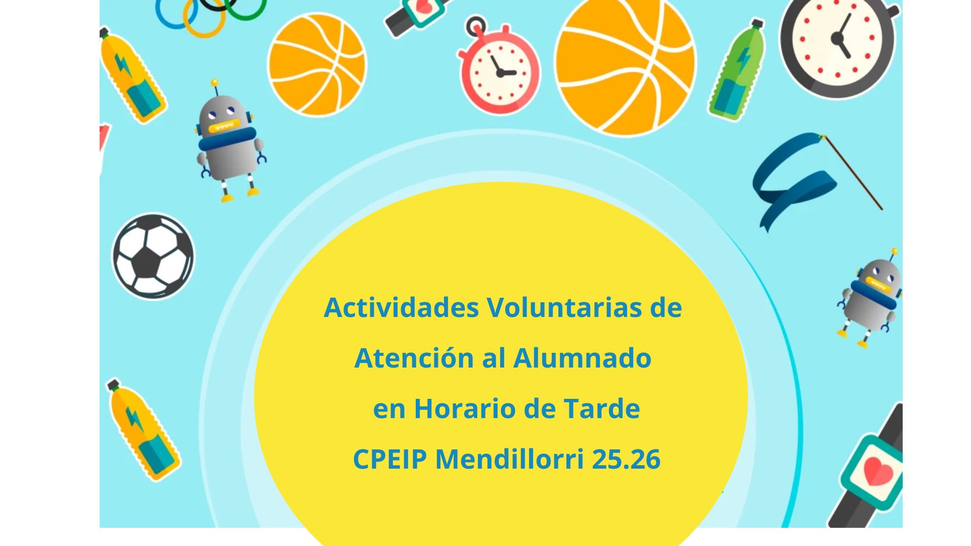 Actividades voluntarias de atención al alumnado en horario de tarde